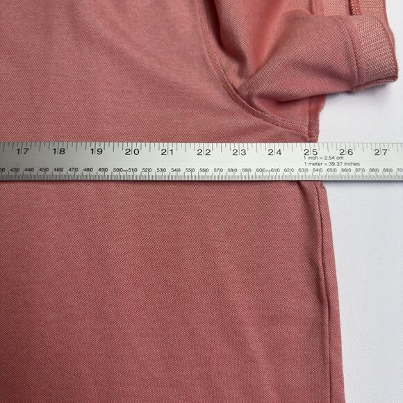 Member's Mark Men's Short Sleeve Stetch Cotton Pique Polo XXL Coral - Picture 3 of 6